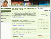 Tablet Screenshot of denisemilizia.com